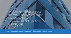 Desktop Screenshot of capsiesa.com.mx